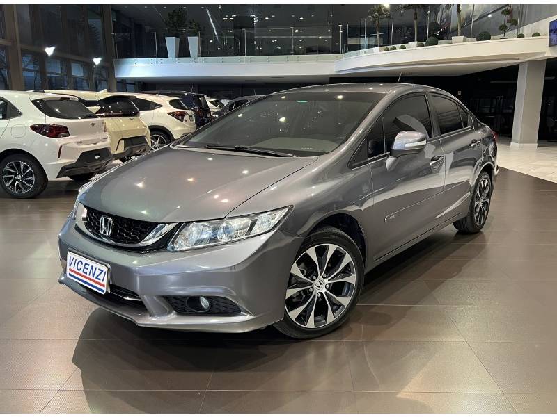 HONDA - CIVIC - 2015/2016 - Cinza - R$ 83.800,00